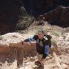 Hiking out of the Grand Canyon on the Bright Angel trail