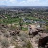 Paradise valley as seen from the Cholla trail: Camelback mountain