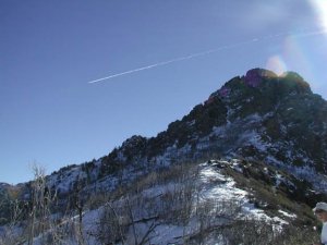 Browns Peak trail in the winter