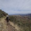 hiking along the Reavis Ranch trail