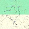 map: Limestone spring loop hike