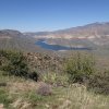 Apache lake as seen from the Reavis Ranch trailhead