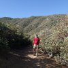 Hiker along the Kellner canyon trail