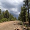 Scary clouds on the Willow springs lake bike trail