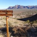 Views of the Superstition Mountain range from the Silly Mountain trail system