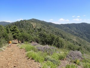 Hiking the ridgeline of Mount Tritle