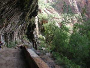 Weeping rock at Zion national park